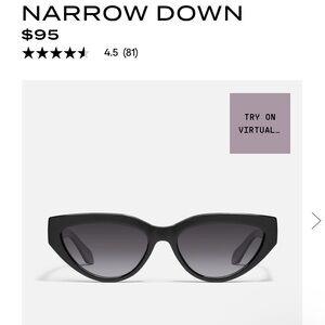 Narrow down sunglasses
